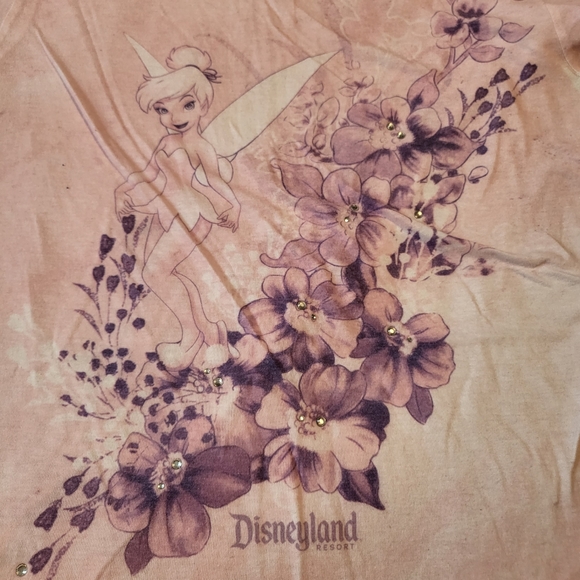 Disneyland Tinkerbell L pink fitted tshirt. - Picture 2 of 5